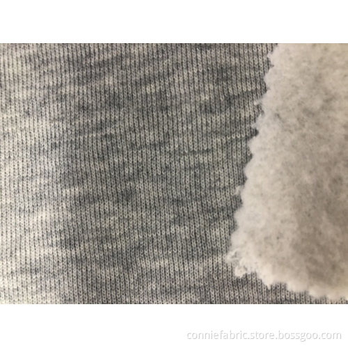 65%Polyester 35%Cotton Interloop Fleece Knitted Fabric